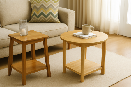 Coffee & Side Table - Coffee & Side Table|Eco-friendly natural FSC certified knitted lampshade Vietnam home knitting products factory with high flexible customization one-stop service.